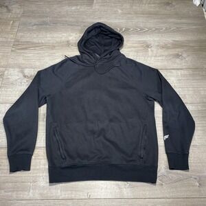 Fabletics‎  Hoodie Mens Small Black Pullover Zip Pockets Athletic Streetwear